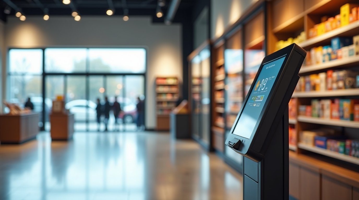Wizualizacja poglądowa — lokal handlowy pod urządzenie samoobsługowe (ATM)